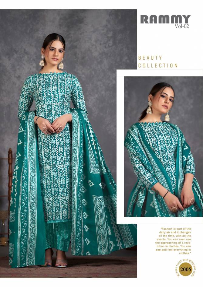 Rammy Vol 2 By Skt Printed Cotton Dress Material Catalog